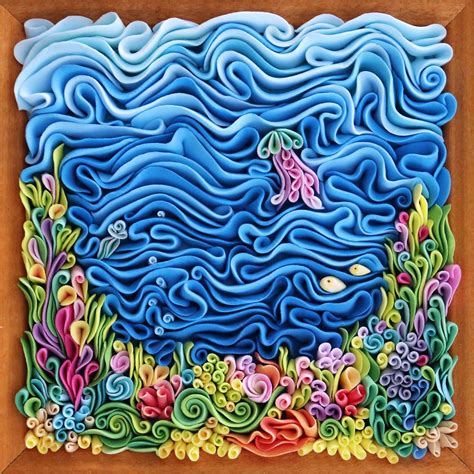 I create unique polymer clay panels – Artofit