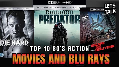 TOP 10 80s ACTION MOVIES AND BLU RAYS - YouTube