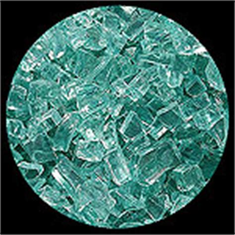 Emerald Green Diamond Fire Pit Glass - 1 LB Crystal Package