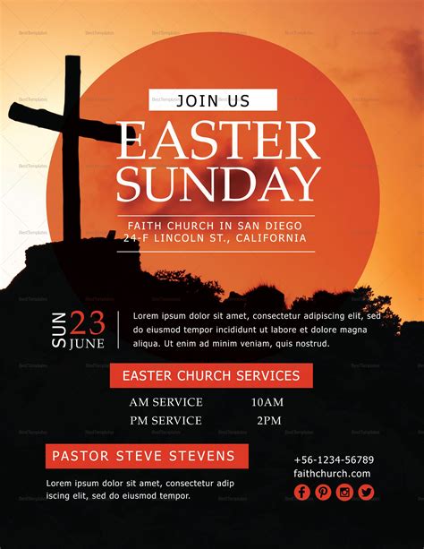 Get Our Sample of Easter Church Flyer Template | Flyer design templates, Easter flyers, Flyer ...