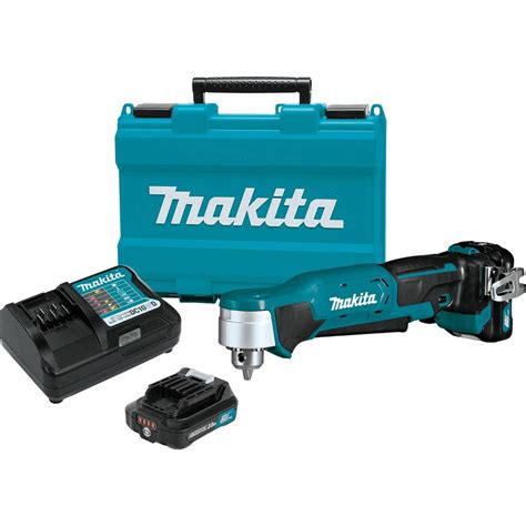 Makita 12-Volt MAX CXT Lithium-Ion Cordless 3/8 in. Right Angle Drill ...