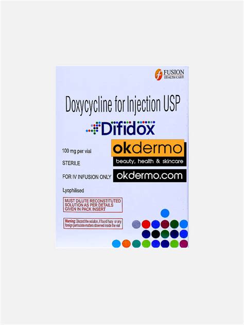 Difidox® Doxycycline Injection Vial | OKDERMO Skin Care