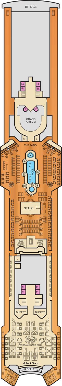 Carnival Ecstasy Deck Plans: Ship Layout, Staterooms & Map - Cruise Critic