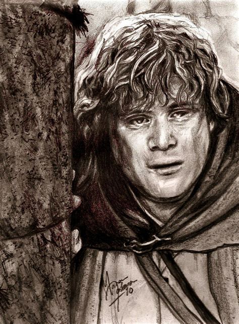 Samwise Gamgee Drawing by Maren Jeskanen