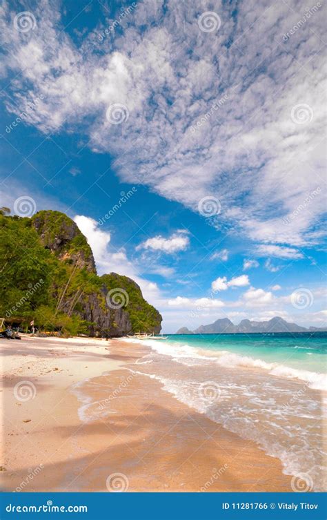 Tropical Beach Scenery stock photo. Image of coastline - 11281766