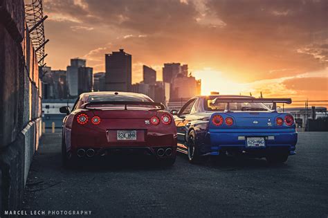 Nissan Skyline GT-R R34, Nissan GT-R R35, car HD Wallpaper