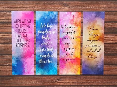 Pin by Kristin castillo on Books & things | Watercolor bookmarks ...