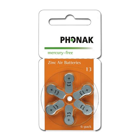 Phonak Hearing Aid Battery, Size 13 (6 pcs) | Shopee Malaysia