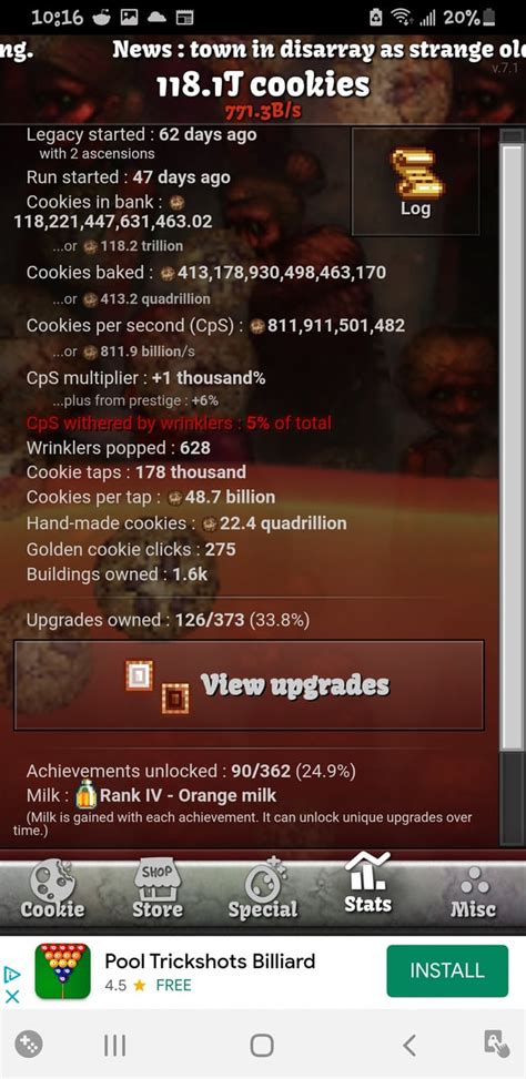 My stats : r/CookieClicker