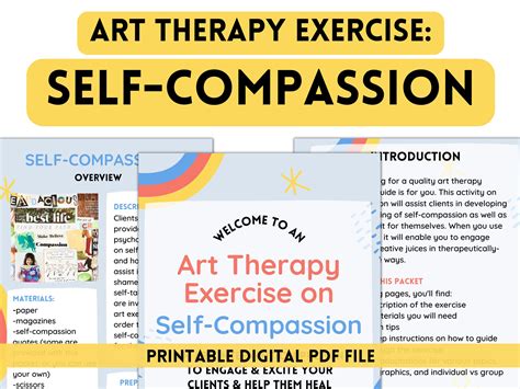 ART THERAPY EXERCISE: Self-compassion Group Therapy Activity - Etsy