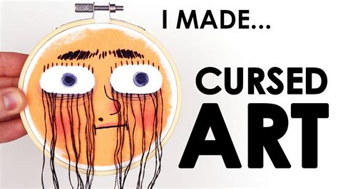 I made CURSED art... 😱 - YouTube