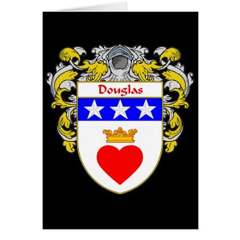 Douglas Coat of Arms (Mantled) Greeting Card | Zazzle