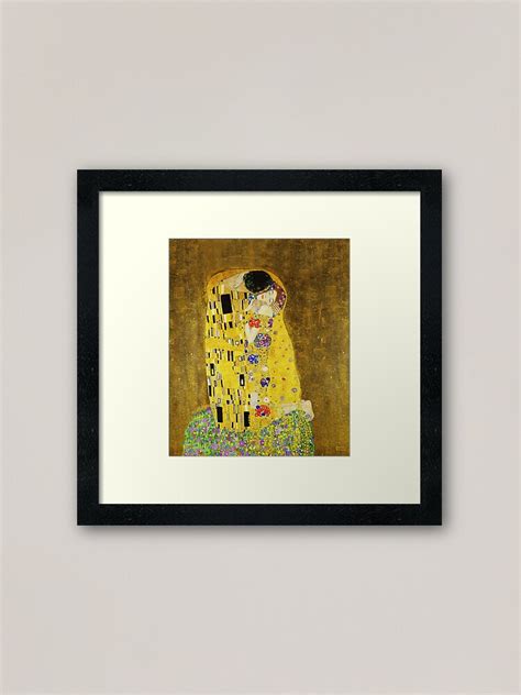 "Klimt The Kiss" Framed Art Print for Sale by timelessfancy | Redbubble