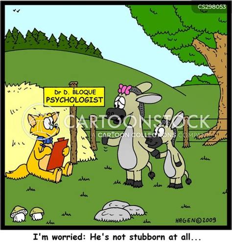 Stubborn As A Mule Cartoons and Comics - funny pictures from CartoonStock