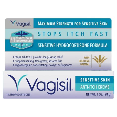 Vagisil Anti-Itch Vaginal Creme, Maximum Strength, 1 oz. - Walmart.com - Walmart.com