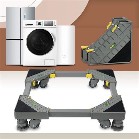 Amazon.com: Adjustable movable base furniture appliance dolly Washing Machine and refrigerator ...