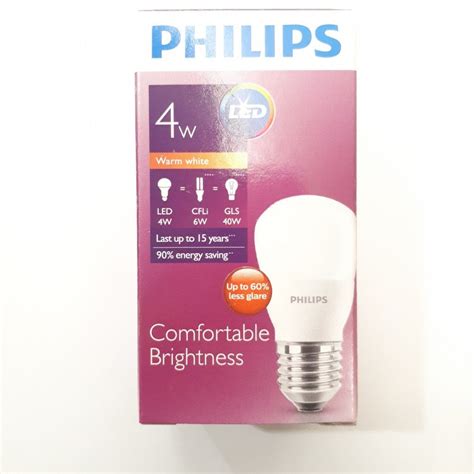 Philips LED Bulb 4w E27 Warm White - Zener - Online DIY store