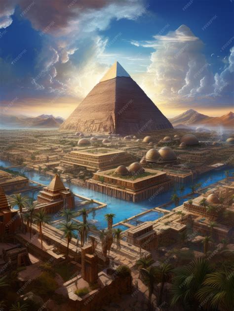 Premium Photo | Realistic Depiction of an Advanced Ancient Civilization