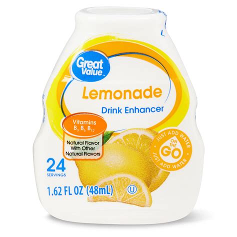 Great Value Liquid Drink Enhancer, Lemonade, 1.62 fl oz - Walmart.com - Walmart.com