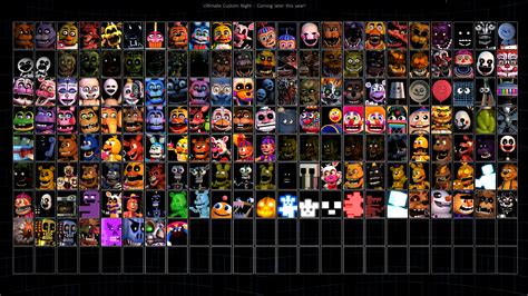 W.I.P image of my UCN with 207 Characters : r/fivenightsatfreddys