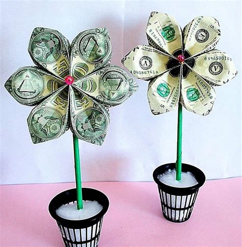 money origami money flower origami flower money bouquet | Etsy