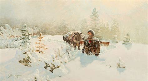 John Clymer - Lost Oil on canvas kp | Art, Clymer, Horses in snow