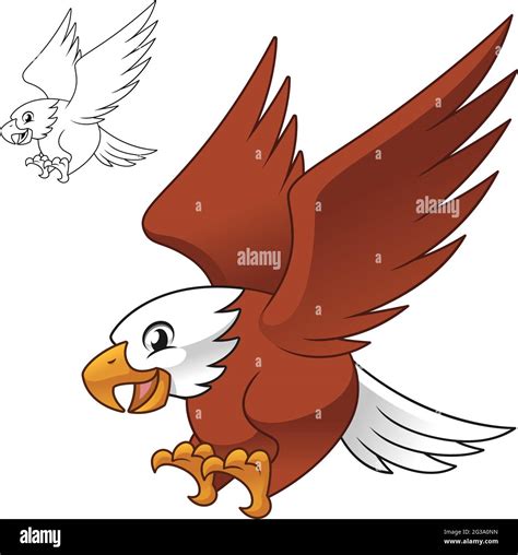 Cartoon falcon hi-res stock photography and images - Alamy