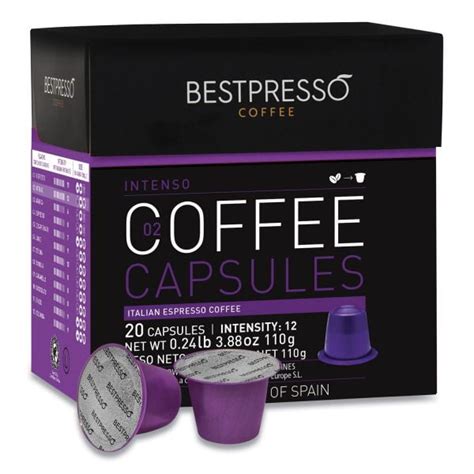 Bestpresso Nespresso Intenso Italian Espresso Pods, Intensity: 12, 20/Box - Walmart.com