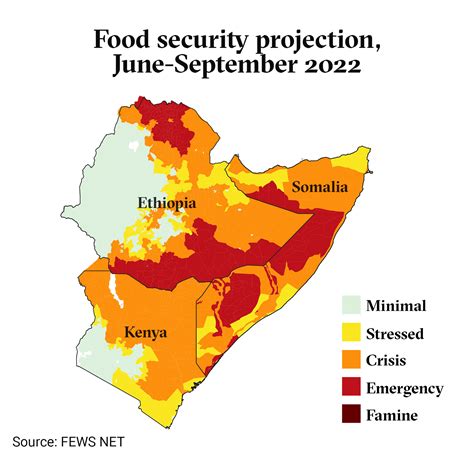 Starvation In Africa Map