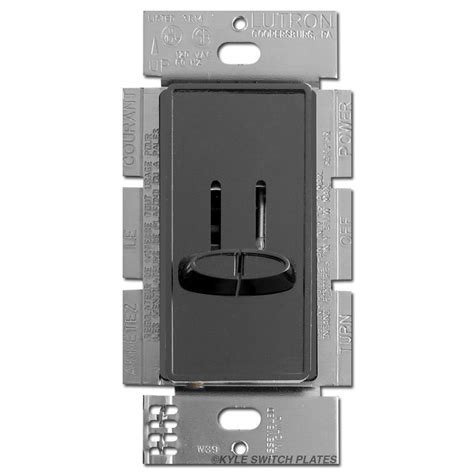 Dual Dimmer Light Switch - Black Lutron Skylark | Kyle Switch Plates