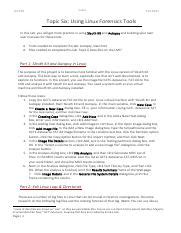 Using Linux Forensics Tools: Sleuth Kit, Autopsy, and User | Course Hero