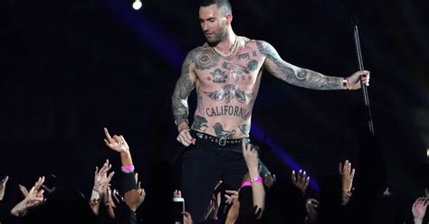 Adam Levine Strips Down During Super Bowl 2019 Halftime Show