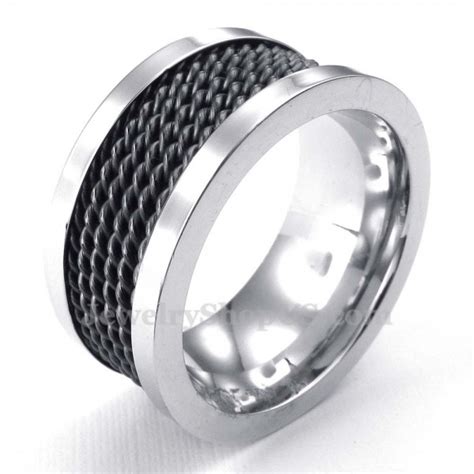 Black Wire Titanium Ring - Titanium Jewelry Shop