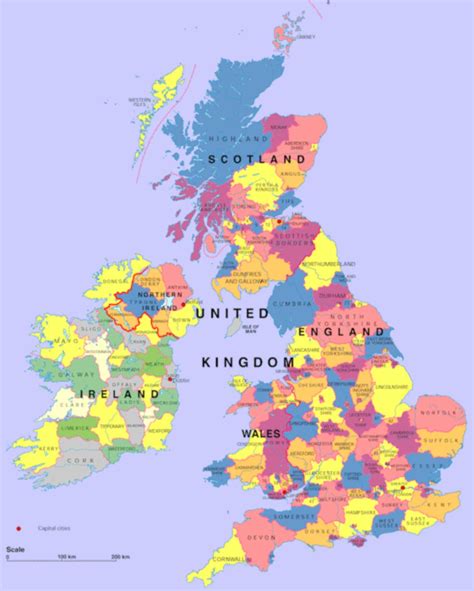 Map Of United Kingdom Countries