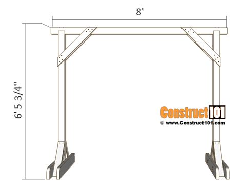 Porch Swing Stand Plans - Free PDF Download - Construct101