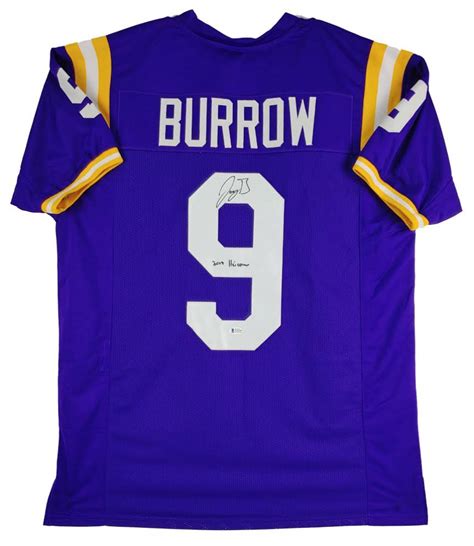 Joe Burrow Signed Jersey Inscribed "2019 Heisman" (Beckett COA) | Pristine Auction