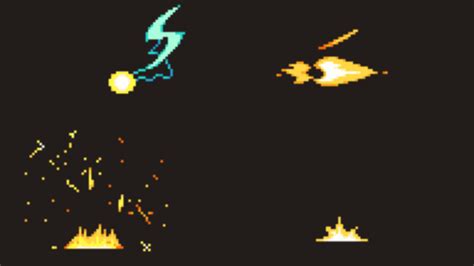 VFX - SPARKS - Pixel Art Effects by kiddolink