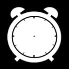 Coloring page clock is empty - img 14214.