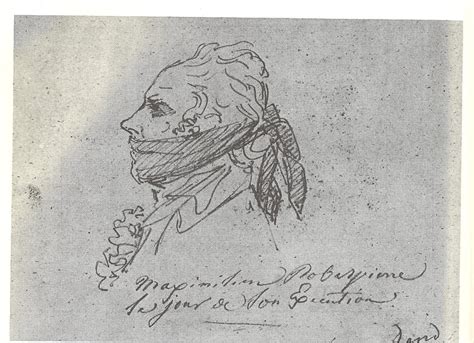 Sketch of Robespierre on the Way to the Guillotine (Illustration ...