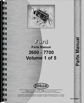 Ford 4600 Tractor Parts Manual