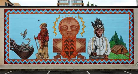 A mural that beautifully represents the heritage of our Chinook neighbors as well as the Chinook ...