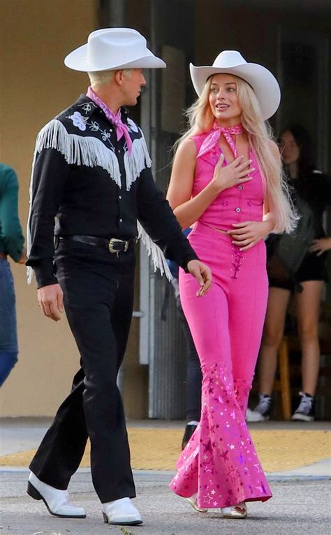 See Margot Robbie and Ryan Gosling Together as Rodeo Barbie & Ken - E! Online Couples Halloween ...