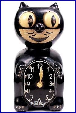 Art Deco Mechanical Felix the Cat Clock Moving Eyes Circa 1920 | Art ...