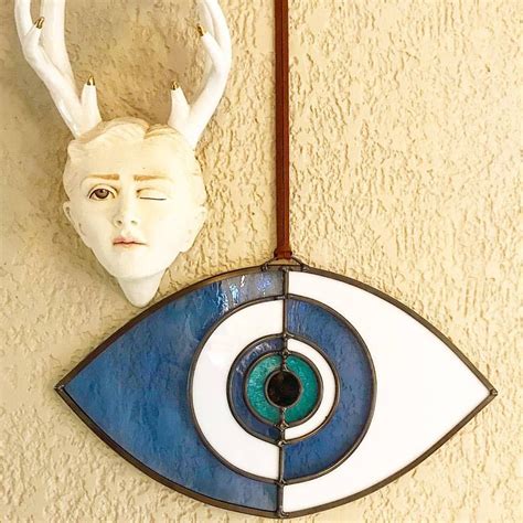 Got my eye on you. Evil eye with sculpture by @cmorey 👁 . . . . . . #colinadrianglass # ...
