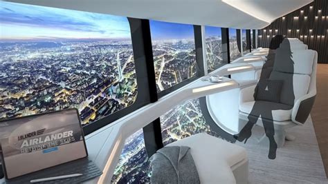 Pictures of the interior concept of the future commercial airship Airlander 10 were released