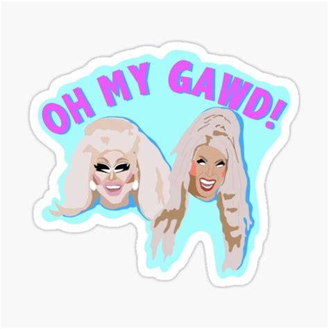 "Oh My Gawd!" Sticker for Sale by mperry99 | Redbubble