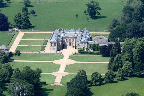 Althorp House aerial image - Northamptonshire UK