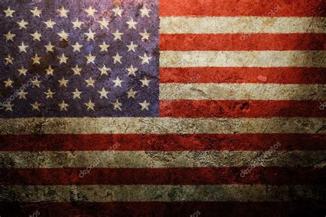 Worn vintage American flag background — Stock Photo © SSilver #75369875