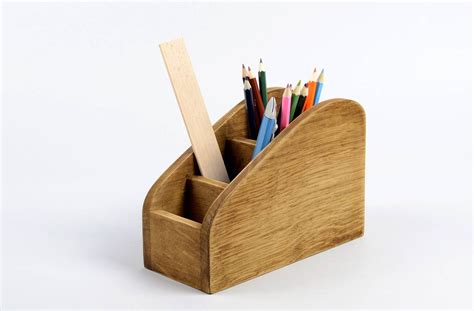 BUY Unusual handmade wooden pencil holder stationery holder handmade organizer 856950484 ...