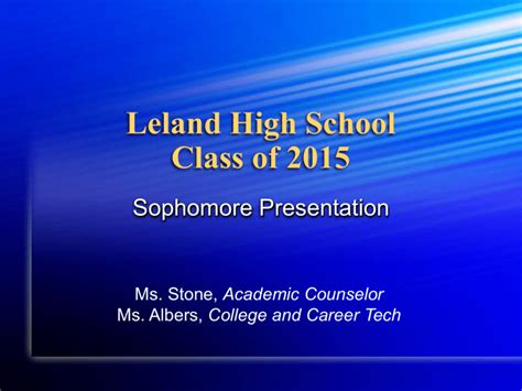 Leland High School Class of 2014